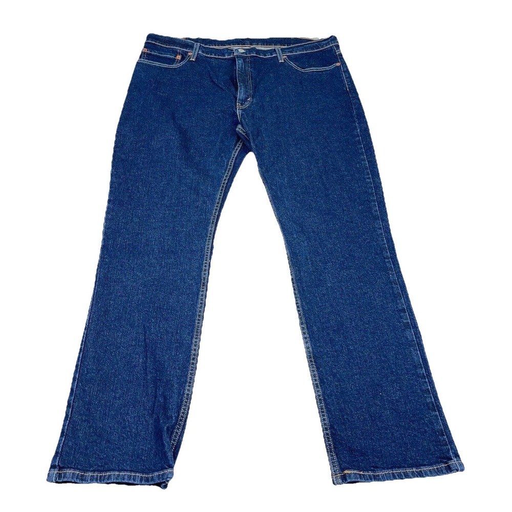 Levis 514 Jeans Men 40x32 Slim Fit Straight Leg Dark Wash Denim Pants Stretch